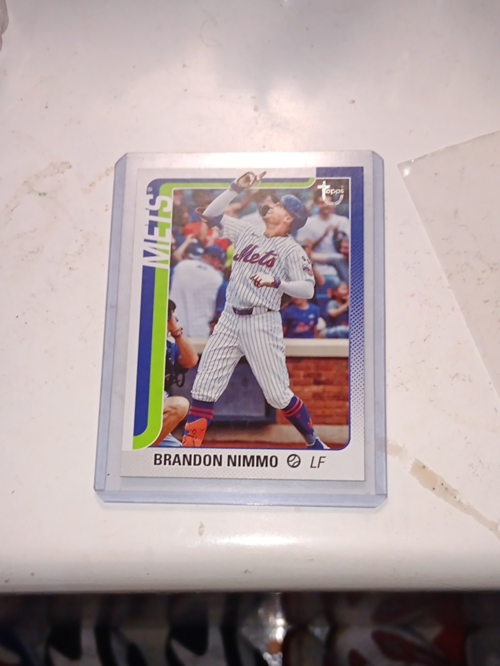 Topps 2025 Series One Brandon Nimmo Numbered 24/99 New York Mets Card